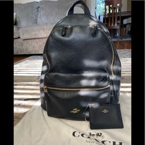 Coach Charlie large backpack with keychain ID wallet
